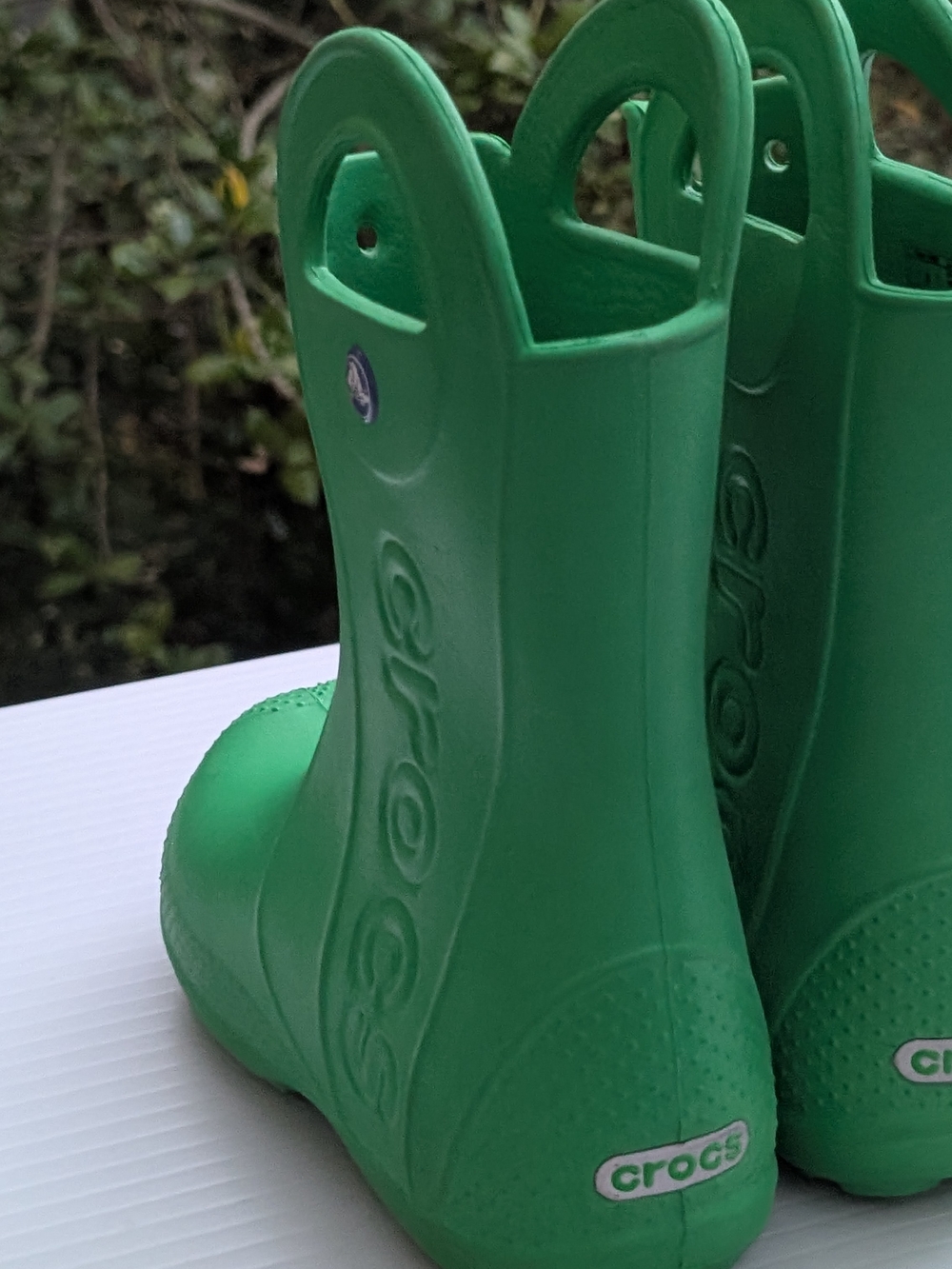 CROCS Kids Green Rain Boots - Picture 3 of 14